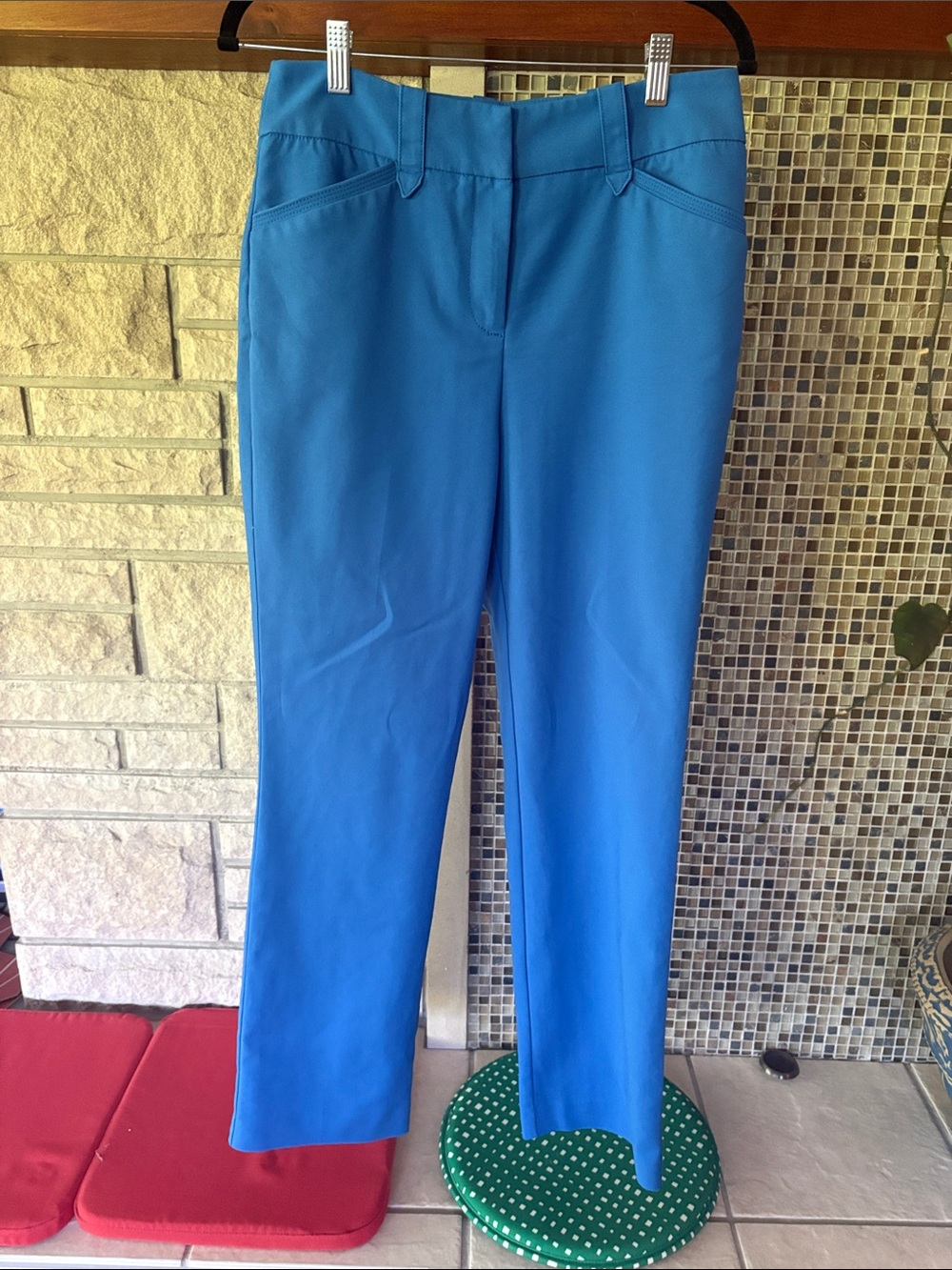 New York & Company Bright Blue Straight Leg Pants